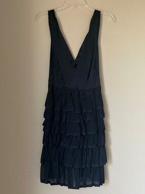 Marc by Marc Jacobs Navy Blue Tiered Ruffle Dress (Size: 4)